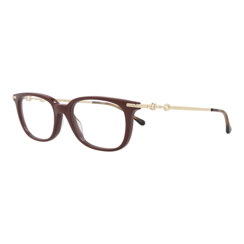 MONTURAS OPTICAS DE ACETATO GUCCI CON MONTURA CUADRADA PARA MUJER EN MARRON DORADO TRANSPARENTE - 2