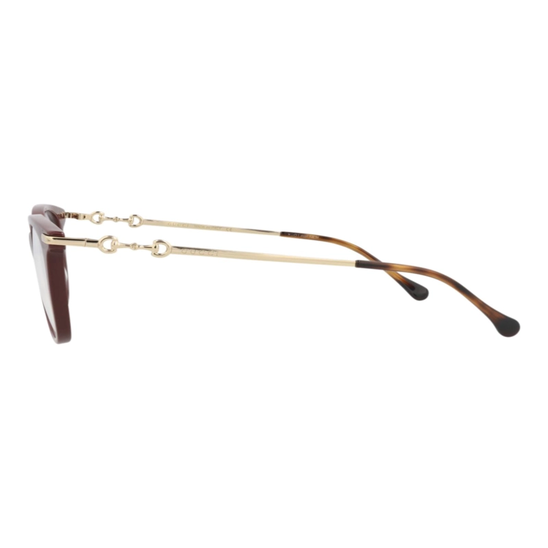 MONTURAS OPTICAS DE ACETATO GUCCI CON MONTURA CUADRADA PARA MUJER EN MARRON DORADO TRANSPARENTE - 3