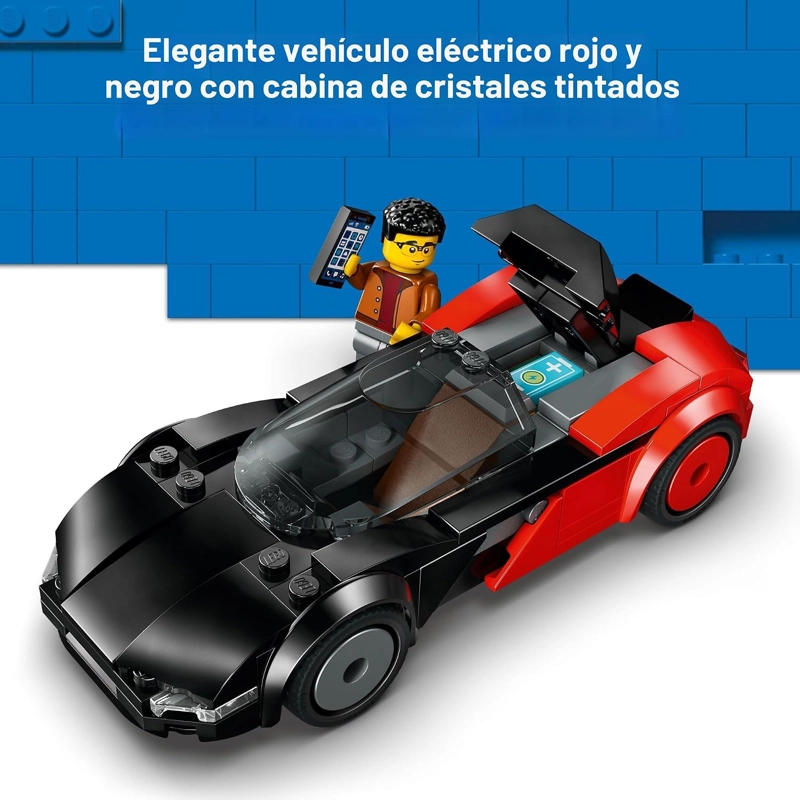 LEGO CITY EV SUPERCAR - JUGUETE DE CONSTRUCCION PARA NIÑOS, JUEGO DE SIMULACION PARA NIÑOS Y NIÑAS, - 3