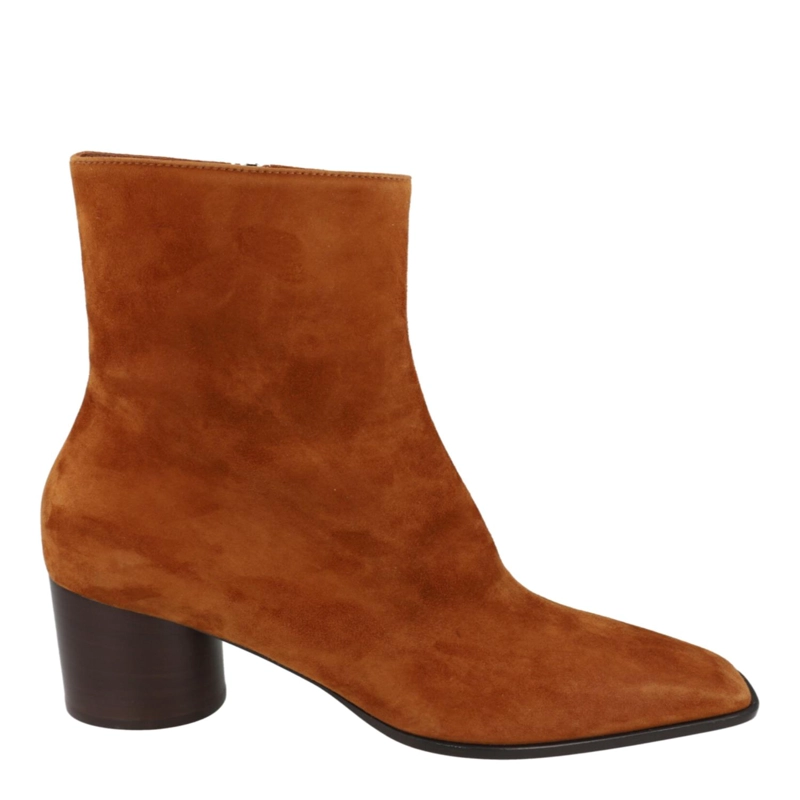 BOTINES FERRAGAMO PAMPERO DE GAMUZA PARA MUJER EN COLOR MARRON - 1
