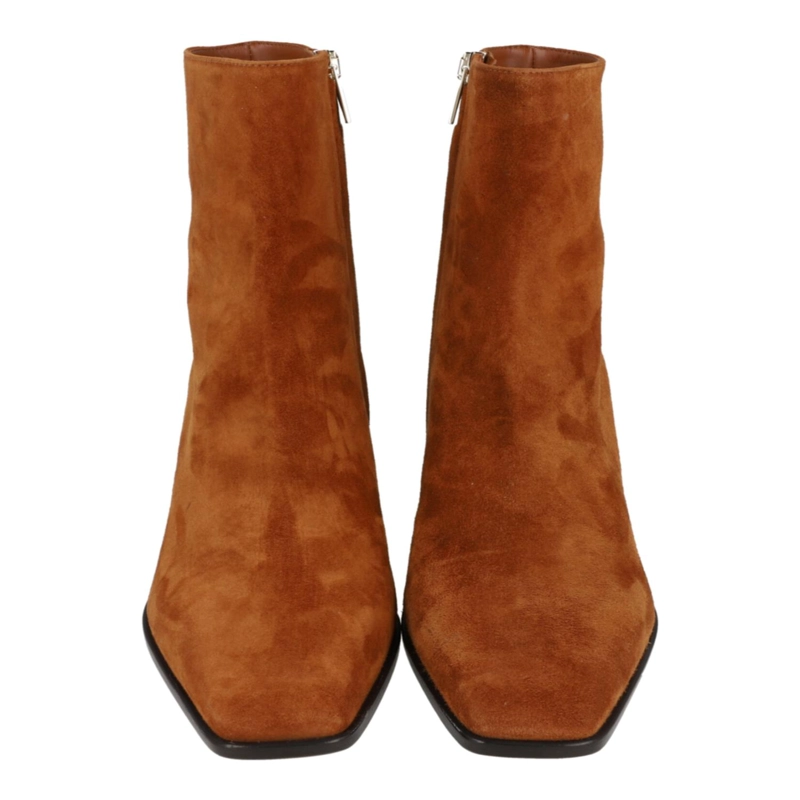 BOTINES FERRAGAMO PAMPERO DE GAMUZA PARA MUJER EN COLOR MARRON - 5