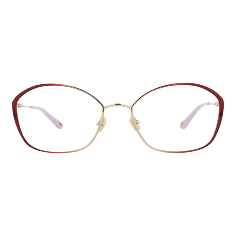MARCOS OPTICOS METALICOS CHLOE  CON MARCO CUADRADO PARA MUJER EN COLOR BURDEOS BURDEOS TRANSPARENTE - 1