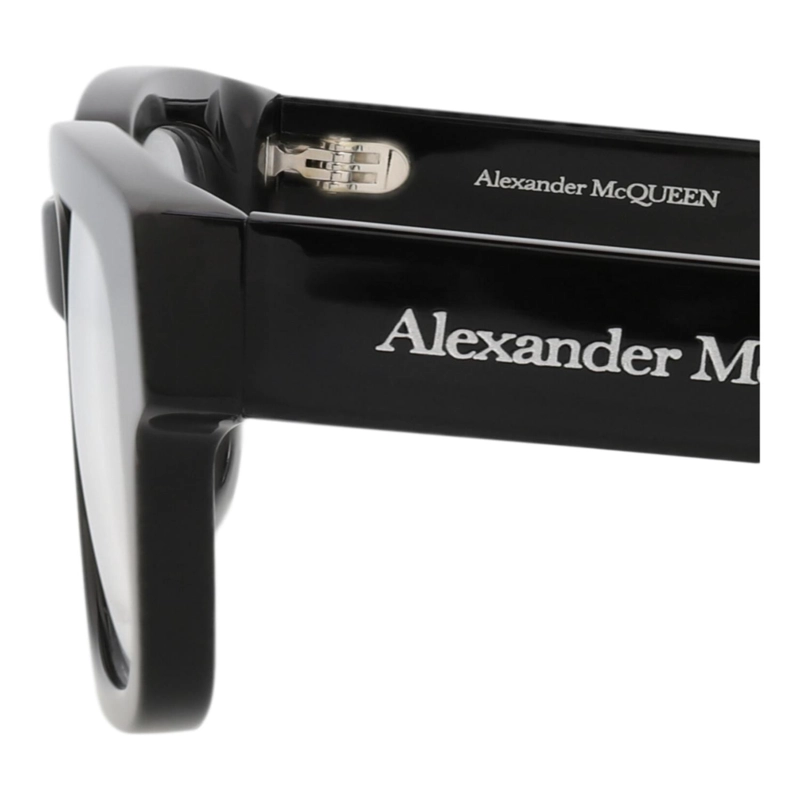 MONTURAS OPTICAS DE ACETATO RECICLADO ALEXANDER MCQUEEN CON MARCO CUADRADO PARA HOMBRE EN NEGRO - 4