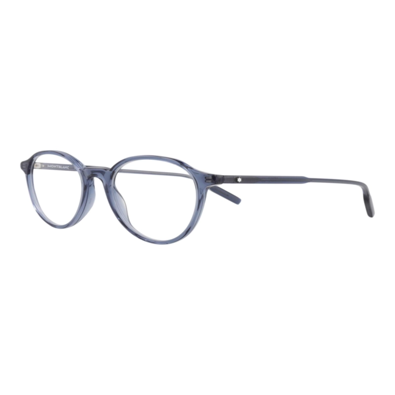 MONTURAS OPTICAS MONTBLANC DE ACETATO RECICLADO CON MARCO REDONDO PARA HOMBRE EN AZUL AZUL - 2