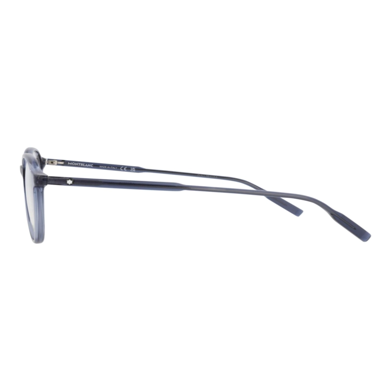 MONTURAS OPTICAS MONTBLANC DE ACETATO RECICLADO CON MARCO REDONDO PARA HOMBRE EN AZUL AZUL - 3