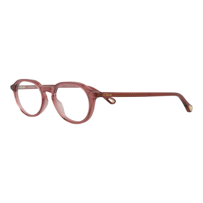 MONTURAS OPTICAS CHLOE  DE BIOACETATO CON MARCO REDONDO PARA MUJER EN ROSA ROSA Y TRANSPARENTE - 2