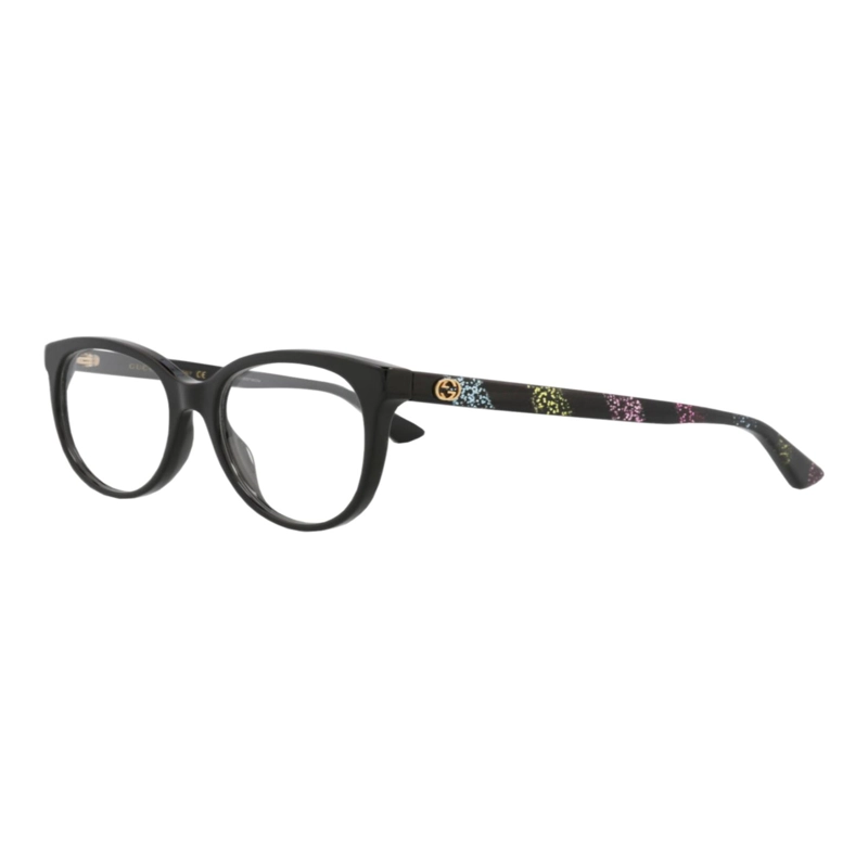 MONTURAS OPTICAS GUCCI DE ACETATO CON MONTURA REDONDA PARA MUJER EN NEGRO MULTICOLOR Y TRANSPARENTE - 2