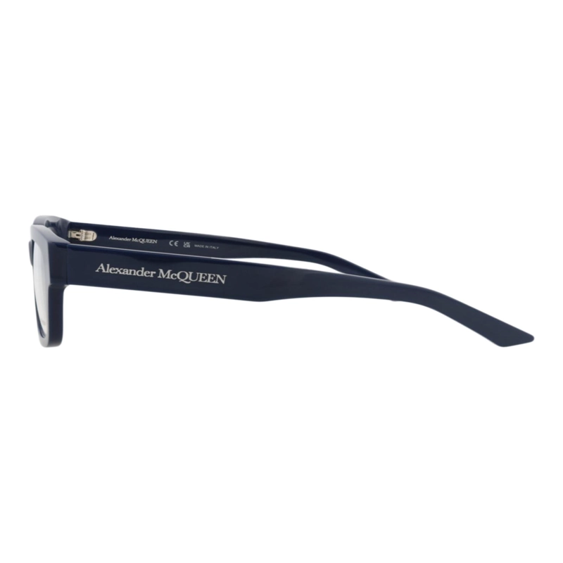 MONTURAS OPTICAS DE ACETATO RECICLADO ALEXANDER MCQUEEN CON MARCO CUADRADO PARA HOMBRE EN AZUL AZUL - 3