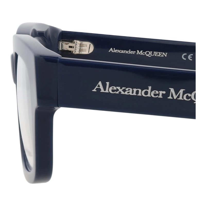 MONTURAS OPTICAS DE ACETATO RECICLADO ALEXANDER MCQUEEN CON MARCO CUADRADO PARA HOMBRE EN AZUL AZUL - 4