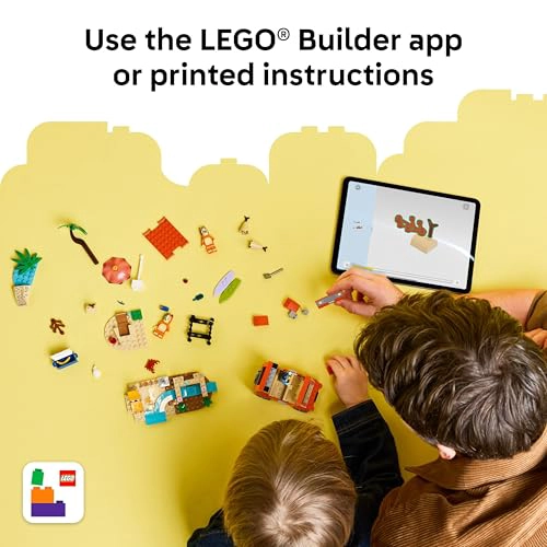 LEGO BLUEY VIAJE EN AUTO FAMILIAR Y PLAYA DE BLUEY JUGUETE DE CONSTRUCCION EDUCATIVO PARA NIÑOS - 4