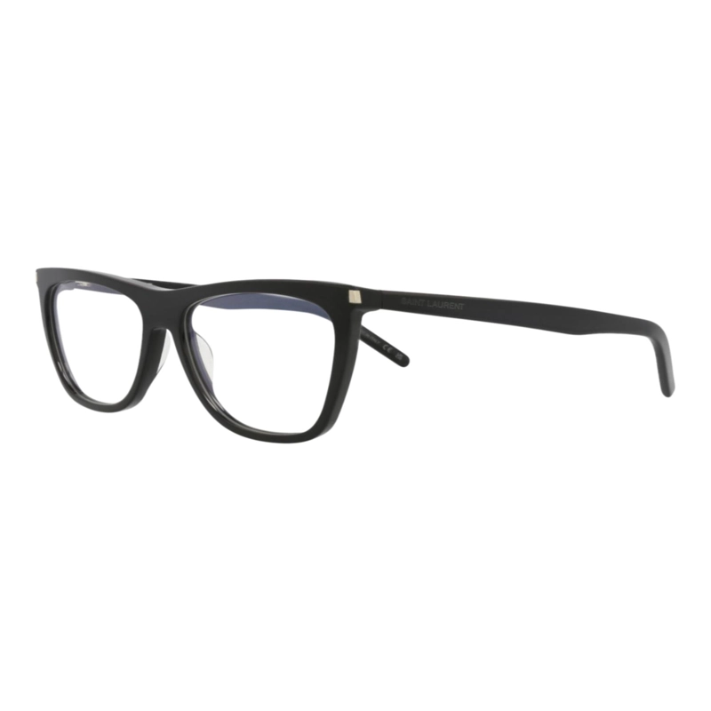 SAINT LAURENT MONTURA CUADRADA DE ACETATO PARA MUJER EN NEGRO NEGRO TRANSPARENTE - 2