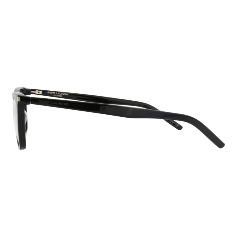 SAINT LAURENT MONTURA CUADRADA DE ACETATO PARA MUJER EN NEGRO NEGRO TRANSPARENTE - 3