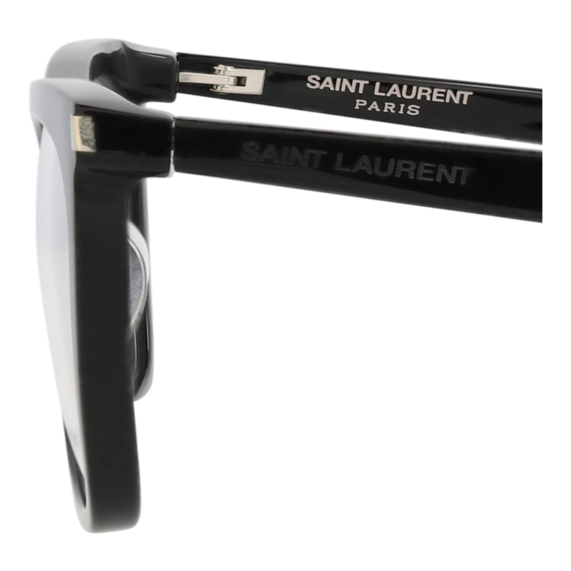 SAINT LAURENT MONTURA CUADRADA DE ACETATO PARA MUJER EN NEGRO NEGRO TRANSPARENTE - 4