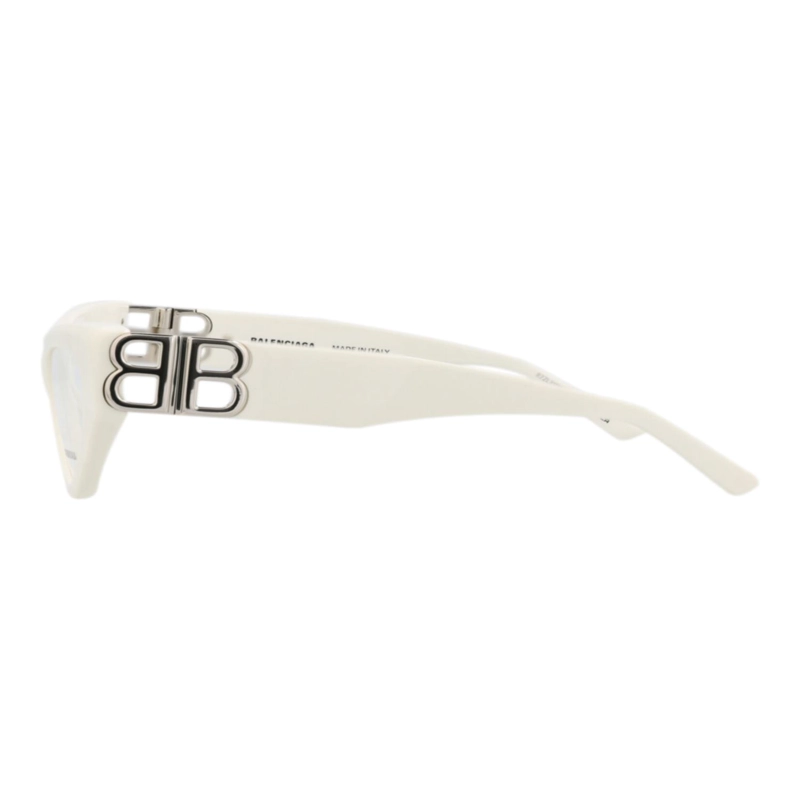 MONTURAS OPTICAS DE ACETATO RECICLADO BALENCIAGA CON FORMA DE OJO DE GATO PARA MUJER EN BLANCO - 3