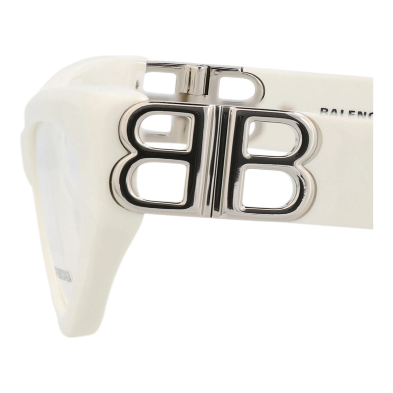 MONTURAS OPTICAS DE ACETATO RECICLADO BALENCIAGA CON FORMA DE OJO DE GATO PARA MUJER EN BLANCO - 4