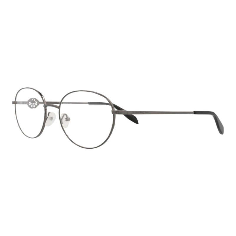 MARCOS OPTICOS METALICOS CON MARCO REDONDO ALEXANDER MCQUEEN PARA MUJER EN RUTENIO Y RUTENIO - 2