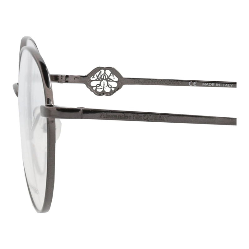 MARCOS OPTICOS METALICOS CON MARCO REDONDO ALEXANDER MCQUEEN PARA MUJER EN RUTENIO Y RUTENIO - 4