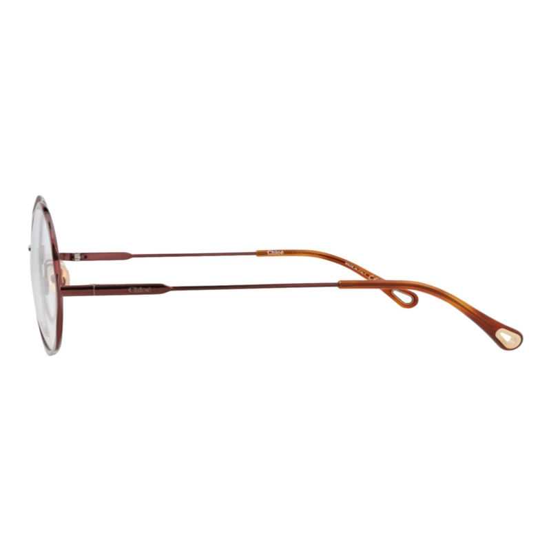 MARCOS OPTICOS METALICOS CON MARCO REDONDO CHLOE  PARA MUJER EN MARRON MARRON Y TRANSPARENTE - 3