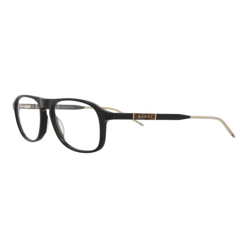 MONTURAS OPTICAS DE ACETATO GUCCI AVIATORFRAME PARA HOMBRE EN NEGRO NEGRO Y TRANSPARENTE - 2