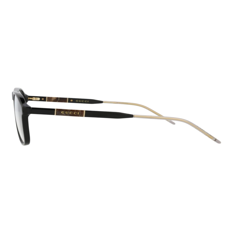 MONTURAS OPTICAS DE ACETATO GUCCI AVIATORFRAME PARA HOMBRE EN NEGRO NEGRO Y TRANSPARENTE - 3