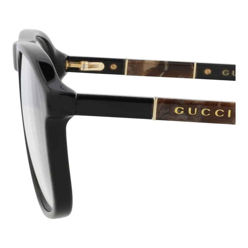MONTURAS OPTICAS DE ACETATO GUCCI AVIATORFRAME PARA HOMBRE EN NEGRO NEGRO Y TRANSPARENTE - 4