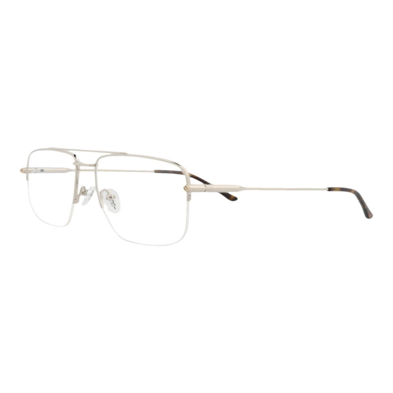 MARCOS OPTICOS METALICOS GUCCI CON MARCO DE AVIADOR PARA MUJER EN PLATA PLATEADA Y TRANSPARENTE - 2