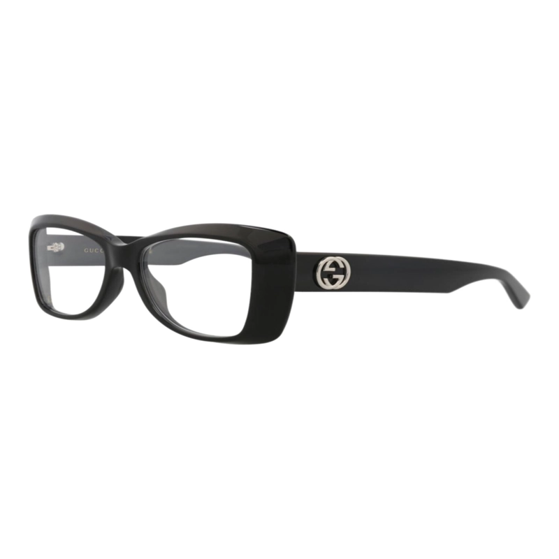 MONTURAS OPTICAS GUCCI DE ACETATO RECICLADO CON MARCO CUADRADO PARA MUJER EN NEGRO NEGRO - 2