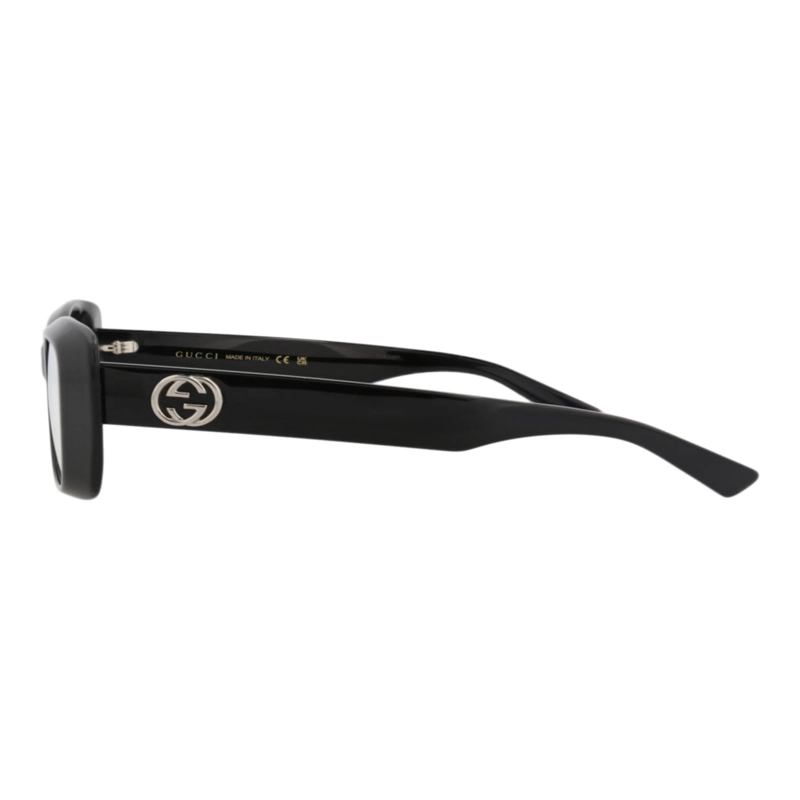 MONTURAS OPTICAS GUCCI DE ACETATO RECICLADO CON MARCO CUADRADO PARA MUJER EN NEGRO NEGRO - 3