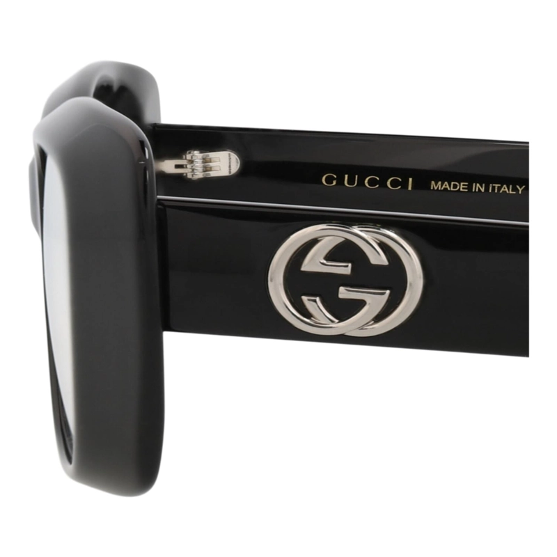 MONTURAS OPTICAS GUCCI DE ACETATO RECICLADO CON MARCO CUADRADO PARA MUJER EN NEGRO NEGRO - 4