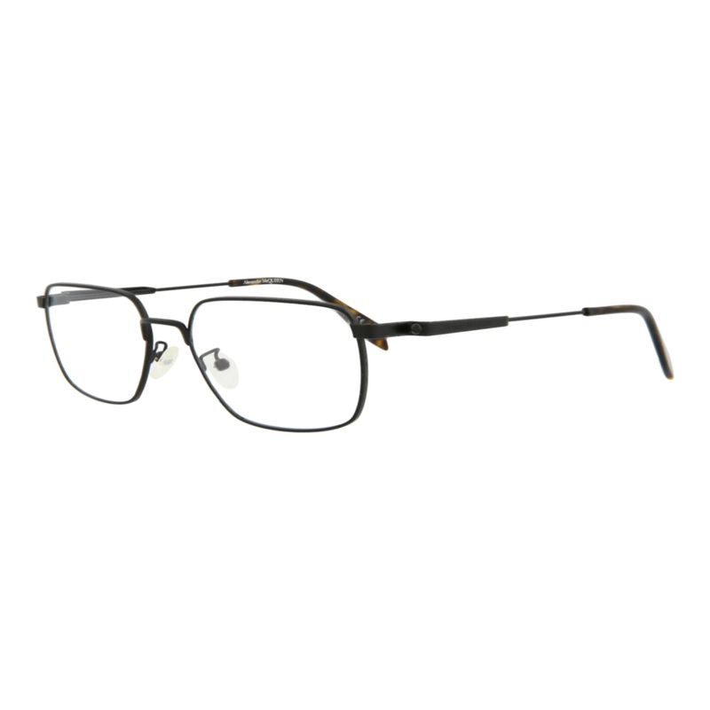 MARCOS OPTICOS METALICOS CON MARCO CUADRADO ALEXANDER MCQUEEN PARA HOMBRE EN NEGRO NEGRO - 2