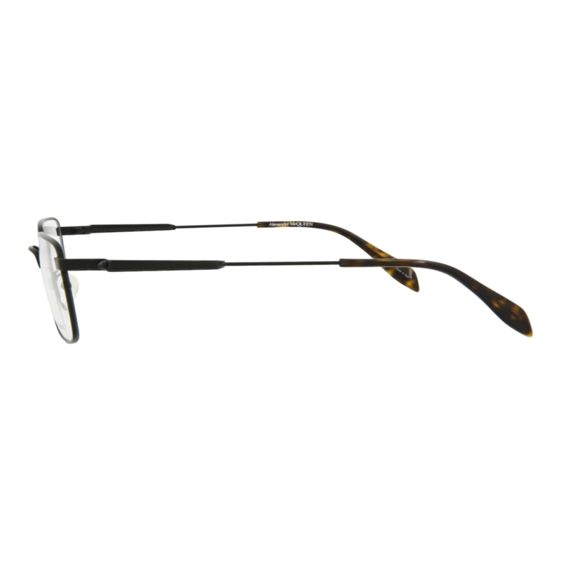 MARCOS OPTICOS METALICOS CON MARCO CUADRADO ALEXANDER MCQUEEN PARA HOMBRE EN NEGRO NEGRO - 3