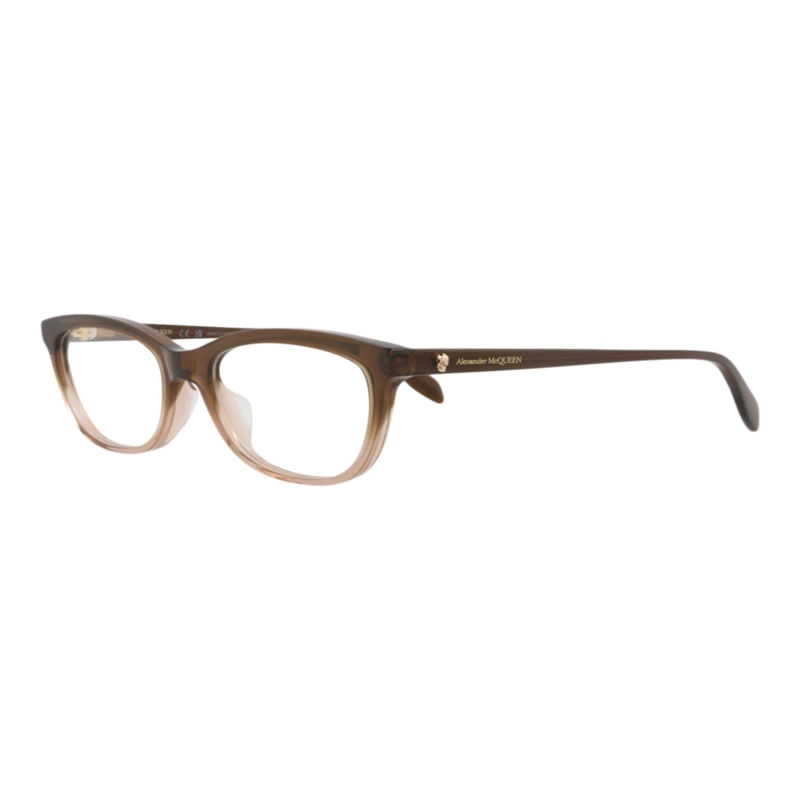 MONTURAS OPTICAS DE ACETATO CON MARCO CUADRADO ALEXANDER MCQUEEN PARA MUJER COLOR MARRON MARRON - 2