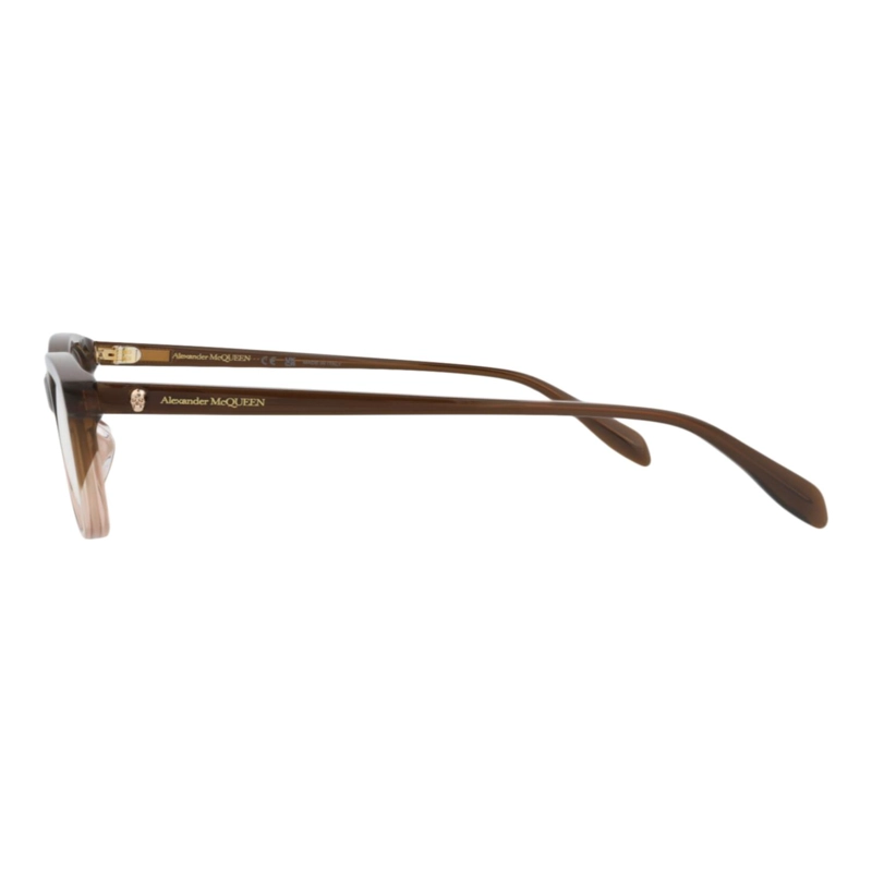 MONTURAS OPTICAS DE ACETATO CON MARCO CUADRADO ALEXANDER MCQUEEN PARA MUJER COLOR MARRON MARRON - 3