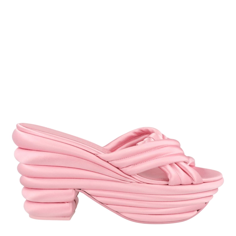 SANDALIAS FERRAGAMO REY CON PLATAFORMA PARA MUJER EN COLOR ROSA - 1