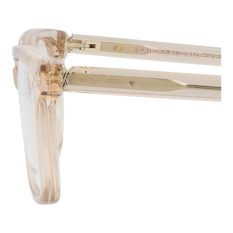 MONTURAS OPTICAS SAINT LAURENT DE ACETATO RECICLADO CON MARCO CUADRADO PARA MUJER EN COLOR NUDE - 4