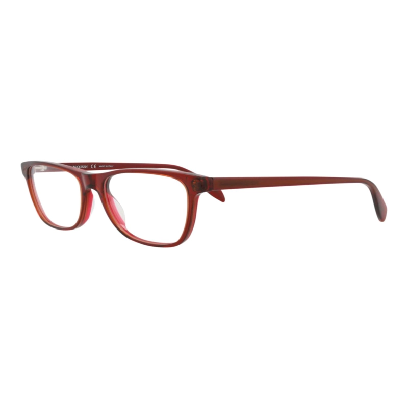 MONTURAS OPTICAS DE ACETATO CON MARCO CUADRADO ALEXANDER MCQUEEN PARA HOMBRE Y MUJER EN ROJO ROJO - 2
