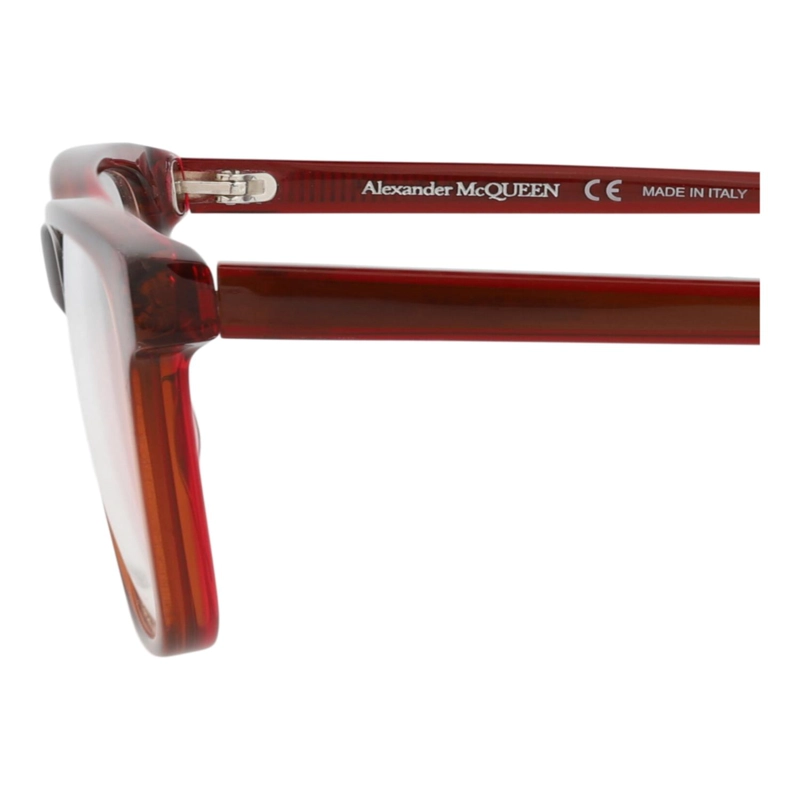 MONTURAS OPTICAS DE ACETATO CON MARCO CUADRADO ALEXANDER MCQUEEN PARA HOMBRE Y MUJER EN ROJO ROJO - 4