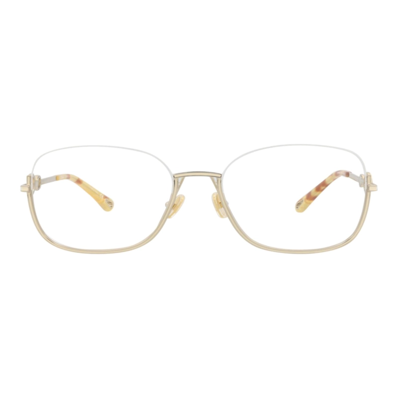 MARCOS OPTICOS METALICOS CHLOE  CON MARCO CUADRADO PARA MUJER EN DORADO DORADO TRANSPARENTE - 1
