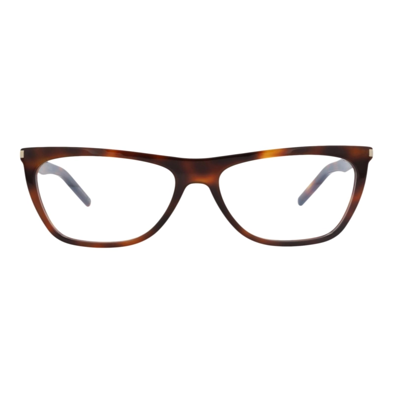 SAINT LAURENT MONTURA CUADRADA DE ACETATO PARA MUJER EN HAVANA HAVANA TRANSPARENTE - 1