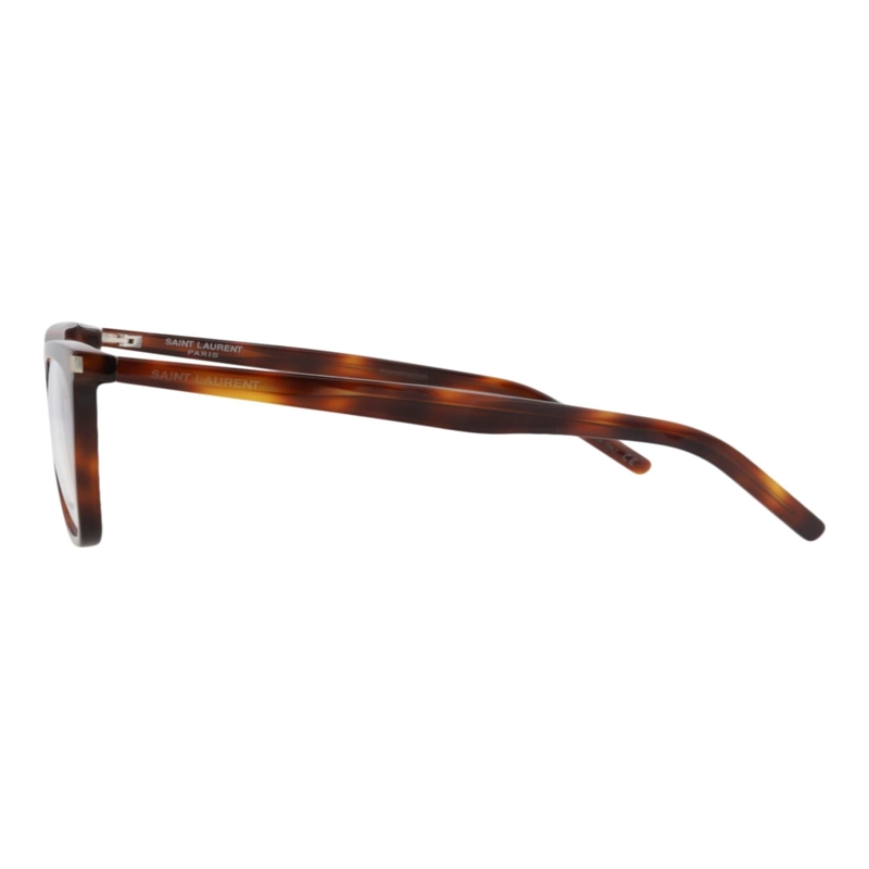 SAINT LAURENT MONTURA CUADRADA DE ACETATO PARA MUJER EN HAVANA HAVANA TRANSPARENTE - 3