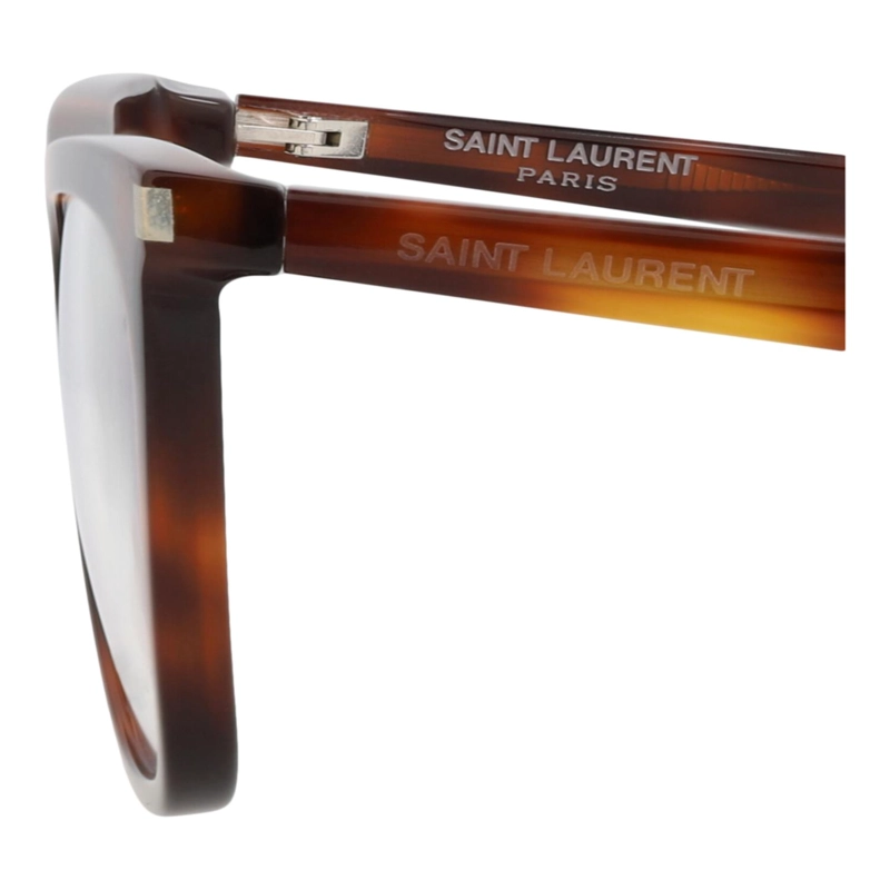 SAINT LAURENT MONTURA CUADRADA DE ACETATO PARA MUJER EN HAVANA HAVANA TRANSPARENTE - 4