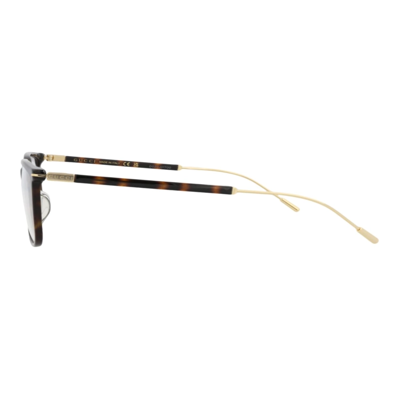 MONTURAS OPTICAS GUCCI DE ACETATO RECICLADO CON MARCO CUADRADO PARA HOMBRE EN COLOR HAVANA GOLD - 3