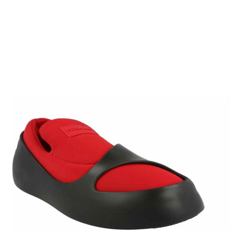 ZAPATILLAS DEPORTIVAS SIN CORDONES CON PANELES LUNARES FERRAGAMO PARA HOMBRE EN ROJO - 2