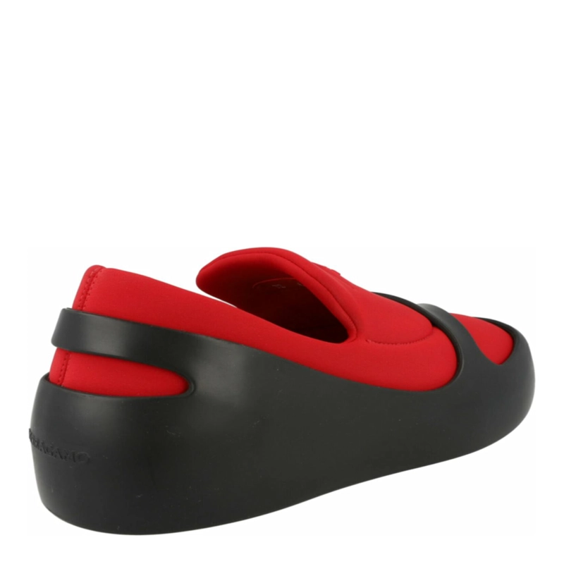 ZAPATILLAS DEPORTIVAS SIN CORDONES CON PANELES LUNARES FERRAGAMO PARA HOMBRE EN ROJO - 3