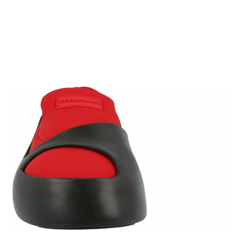 ZAPATILLAS DEPORTIVAS SIN CORDONES CON PANELES LUNARES FERRAGAMO PARA HOMBRE EN ROJO - 4