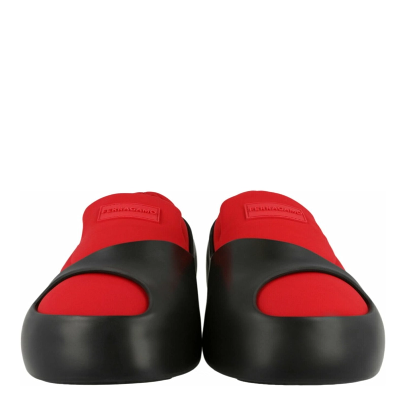 ZAPATILLAS DEPORTIVAS SIN CORDONES CON PANELES LUNARES FERRAGAMO PARA HOMBRE EN ROJO - 5