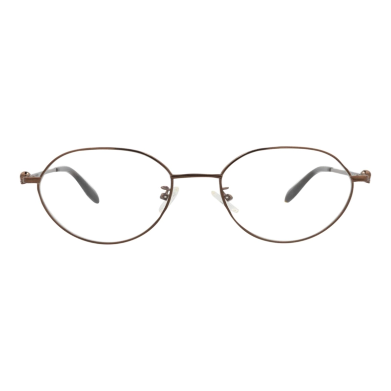 MARCOS OPTICOS METALICOS CON MARCO REDONDO ALEXANDER MCQUEEN PARA HOMBRE Y MUJER EN MARRON MARRON - 1