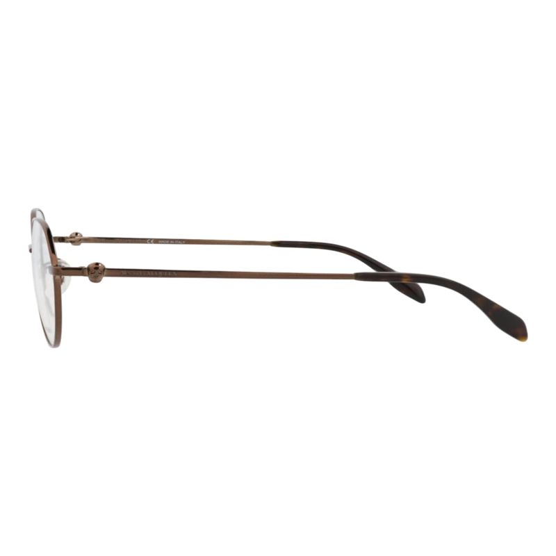 MARCOS OPTICOS METALICOS CON MARCO REDONDO ALEXANDER MCQUEEN PARA HOMBRE Y MUJER EN MARRON MARRON - 3