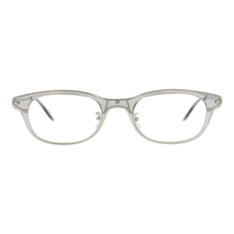 MONTURAS OPTICAS DE ACETATO CON MARCO REDONDO ALEXANDER MCQUEEN PARA HOMBRE COLOR GRIS PLATEADO - 1