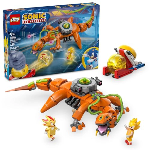 LEGO SONIC THE HEDGEHOG SUPER SHADOW VS BIOLIZARD REGALO DE JUGADOR PARA NIÑOS Y NIÑAS DIVERTIDO - 1